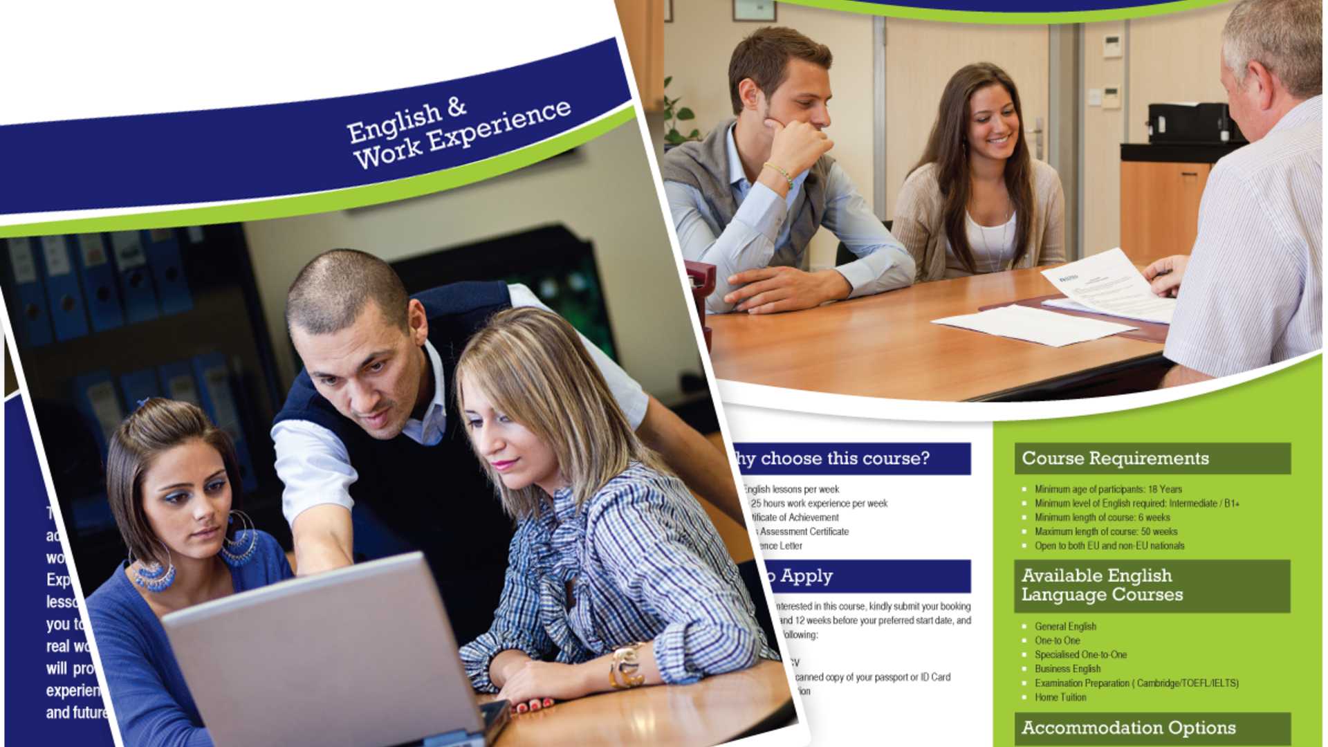 English & Work Experience Brochure