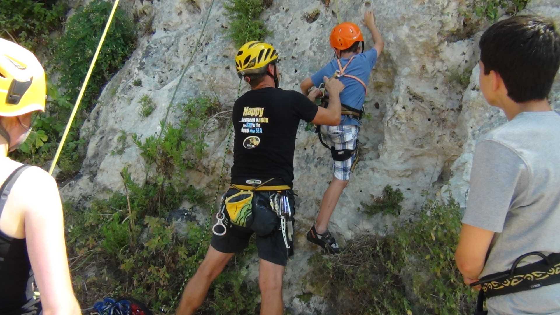 Rock climbing